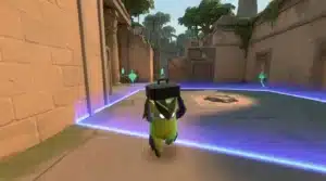 Valorant Gekko ajanının dost canlısı yaratığı Kankuş (Wingman) spike kurarken.
