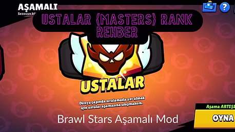 Brawl Stars Masters (Ustalar) Ligine Ulaşma Taktiklerindeki Aşamalı Görseli.