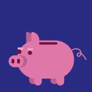 Brawl Stars mega kumbara etkinliği rehberinde içine para düşen pembe kumbara görseli.