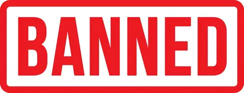 Valorant Valorant ban sistemi rehberinde kırmızı renkli banned damgası.